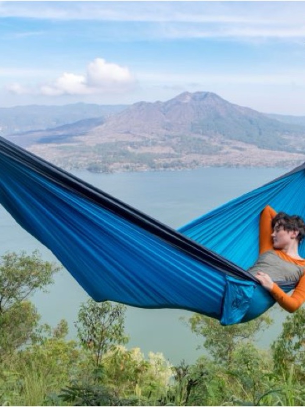 NWT Ticket to the Moon Classic Double Hammock + sleeve + nautical lines